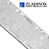 Damascus steel billet ZDI-1014 ("small rose" pattern, 150 layers)