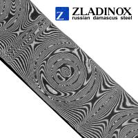 Damascus steel billet ZD-0805 ("big rose" pattern, 300 layers)
