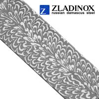 Damascus steel billet ZDI-1016 ("feather" pattern)