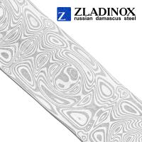 Damascus steel billet ZDI-EVa ("medium rose" pattern, 150 layers)