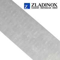 Damascus steel billet ZDI-Vanadis ("drop NEW" pattern, 300 layers)