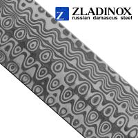 Damascus steel billet ZD-0805 ("drop" pattern, 300 layers)