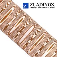 Mokume gane blank ("steps" pattern, 100 layers)