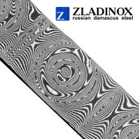 Damascus steel billet ZD-0801 ("big rose" pattern, 300 layers)
