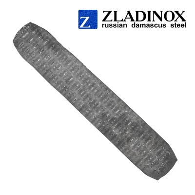 Damascus steel billet ZDI-1416 ("drop NEW" pattern, 300 layers)
