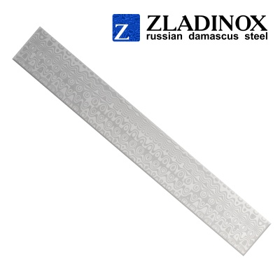 Damascus steel billet ZDI-Vanadis ("drop" pattern, 300 layers)
