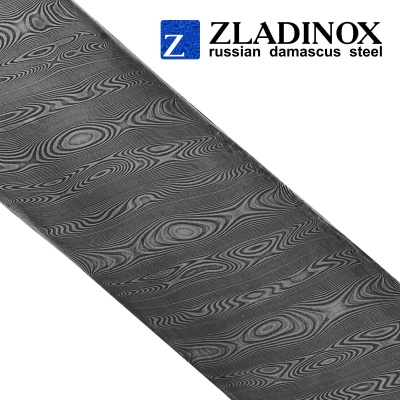 Damascus steel billet ZD-1407 ("twist" pattern, 150 layers)