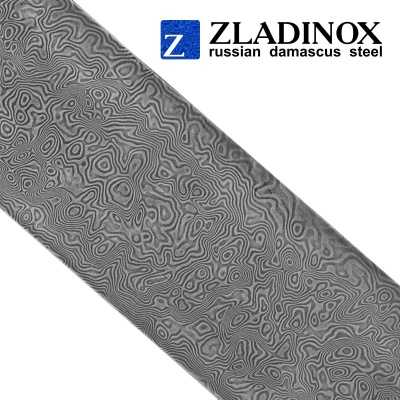 Damascus steel billet ZDI-1016 ("wild" pattern, 600 layers)