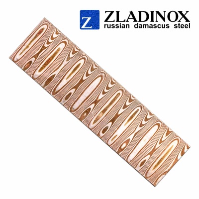 Mokume gane blank ("steps" pattern, 100 layers)
