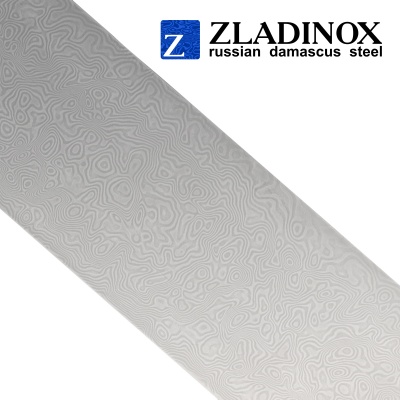 Damascus steel billet ZDI-EVa ("wild" pattern, 300 layers)