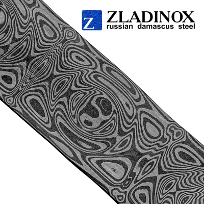 Damascus steel billet ZD-0805 ("medium rose" pattern, 150 layers)