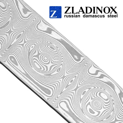 Damascus steel billet ZDI-1016 ("small rose" pattern, 150 layers)