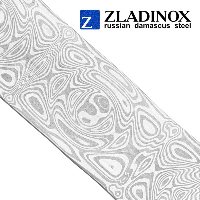 Damascus steel billet ZDI-EVa ("medium rose" pattern, 150 layers)