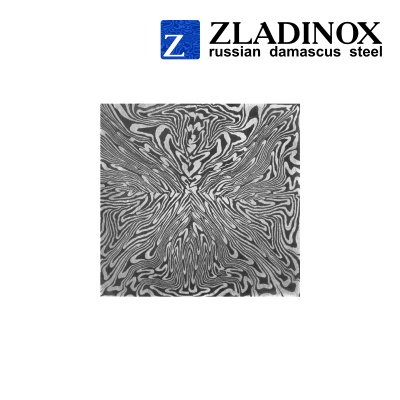Damascus steel billet ZD-0803 ("explosion" pattern)