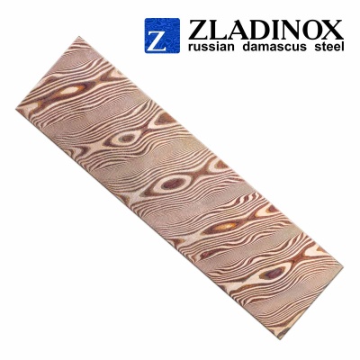Mokume gane blank ("twist" pattern, 100 layers)