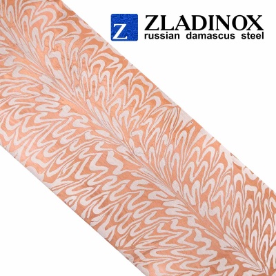 Mokume gane blank ("feather" pattern)