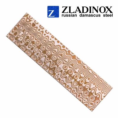 Mokume gane blank ("drop" pattern, 100 layers)