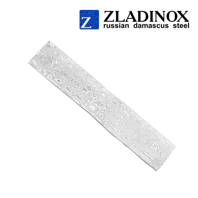 Damascus steel billet ZDI-Elmax ("medium rose" pattern, 150 layers)