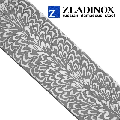 Damascus steel billet ZDI-1016 ("feather" pattern)
