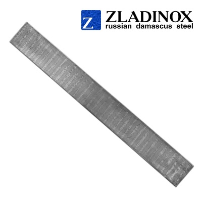Damascus steel billet ZDI-1016 ("steps" pattern, 600 layers)