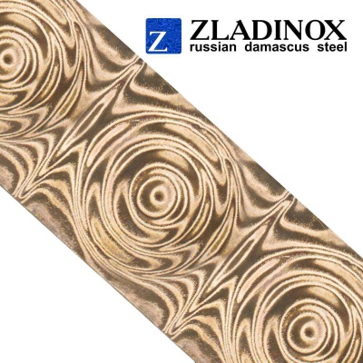 Mokume gane blank ("big rose" pattern, 100 layers)