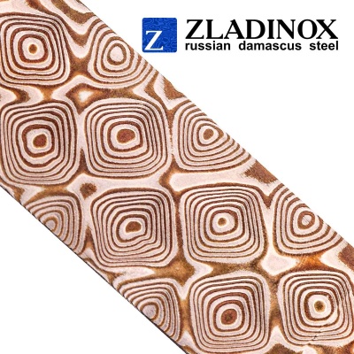 Mokume gane blank (pyramid pattern, 100 layers)