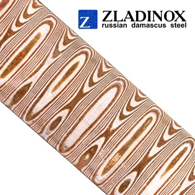 Mokume gane blank ("steps" pattern, 100 layers)