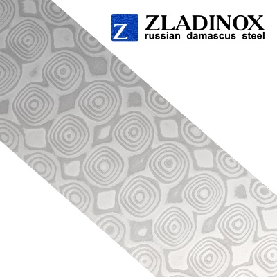 Damascus steel billet ZDI-Elmax ("pyramid NEW" pattern, 300 layers)