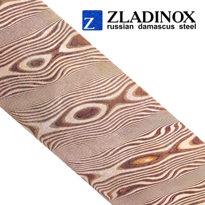 Mokume gane blank ("twist" pattern, 100 layers)